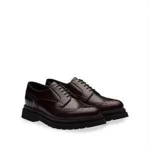 Prada brushed leather lug-sole brogues
Size 10.5 US Gently worn. Prada | Shoes | Prada Brushed Leather Lugsole Broguessize 5  main image 2